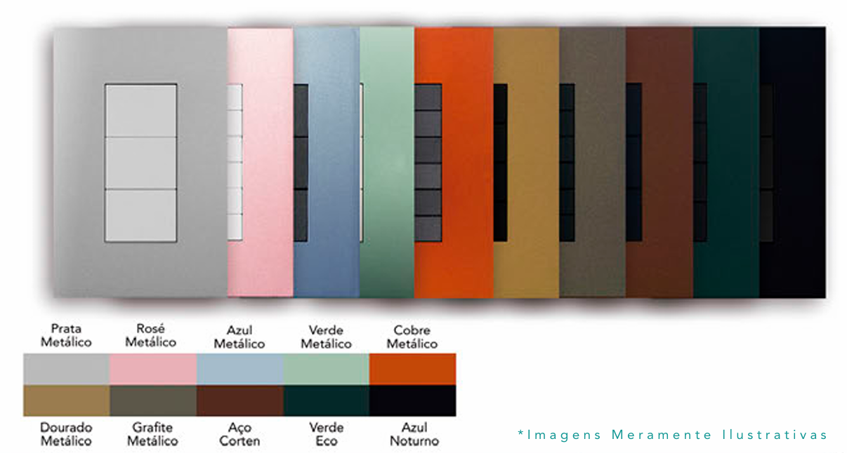 Cores especiais premium dos acabamentos Casa SmartNest